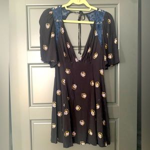 Free People floral and lace dress